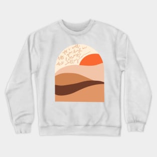 "yes i will" boho worship lyrics design Crewneck Sweatshirt